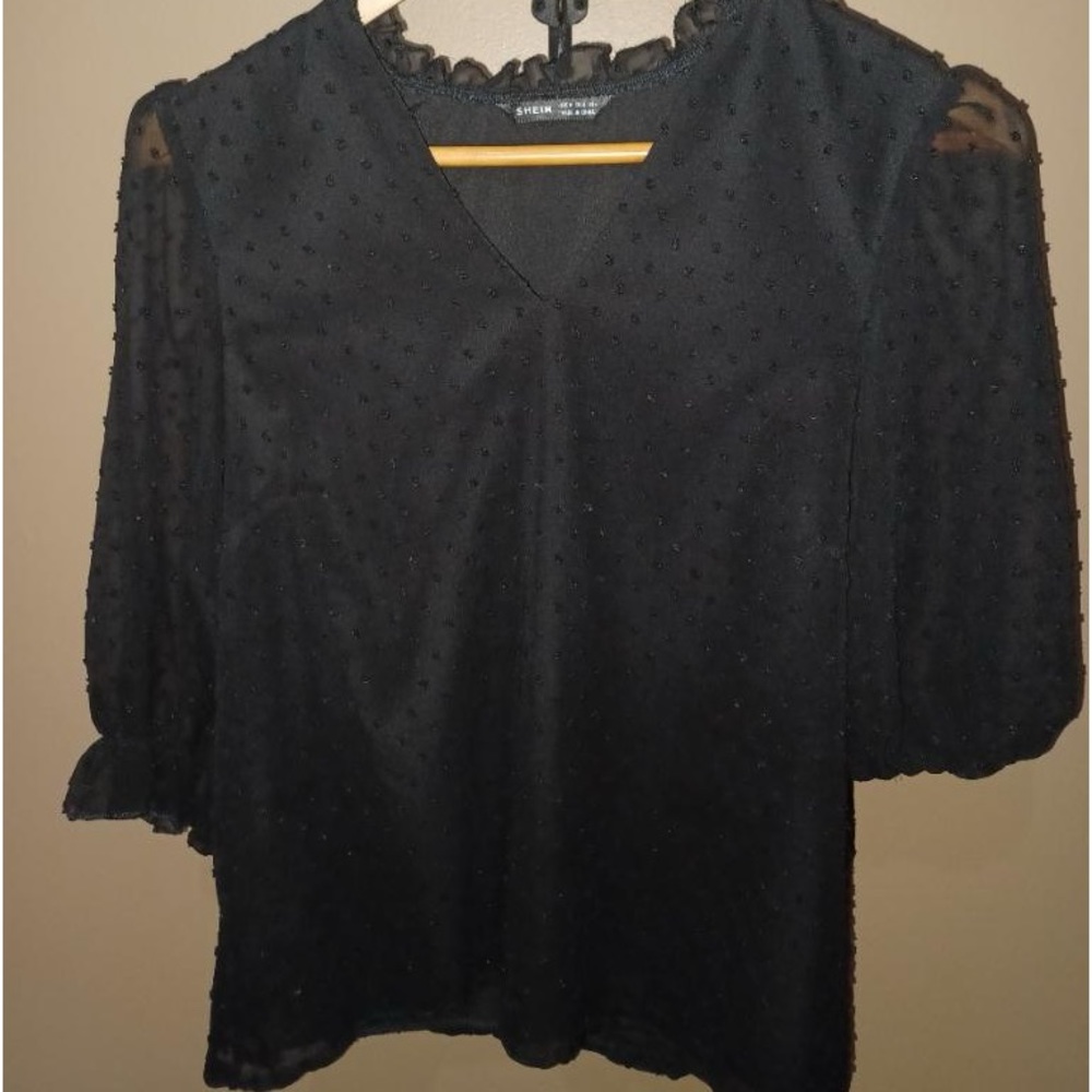 Shein flounce sleeve blouse